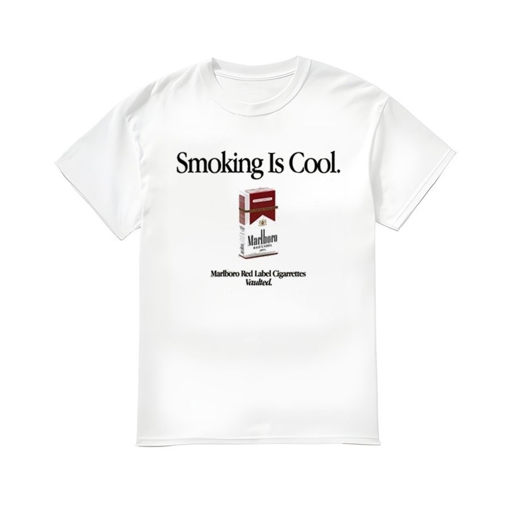 Marlboro Smoking Tobacco Shirt Funny Ironic Smoking Is Cool Tee